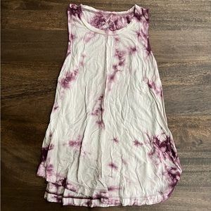 American Eagle purple tye dye tank